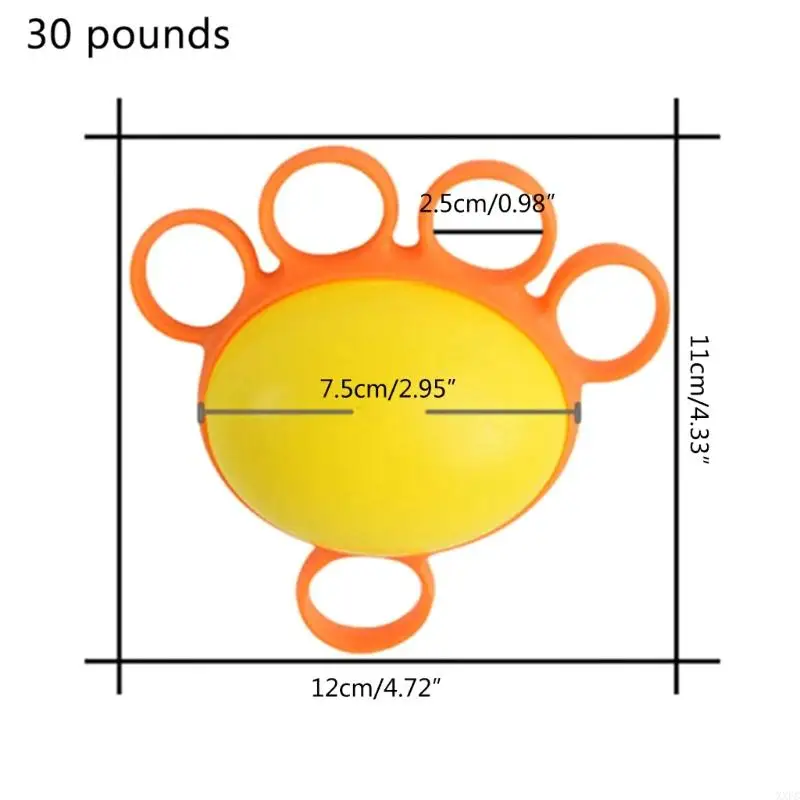 Xxfc укрепление пальцев с ручкой массажер-рука на стрессовых упражнениях шарик-сжатие тренировочного мышечного упражнения для