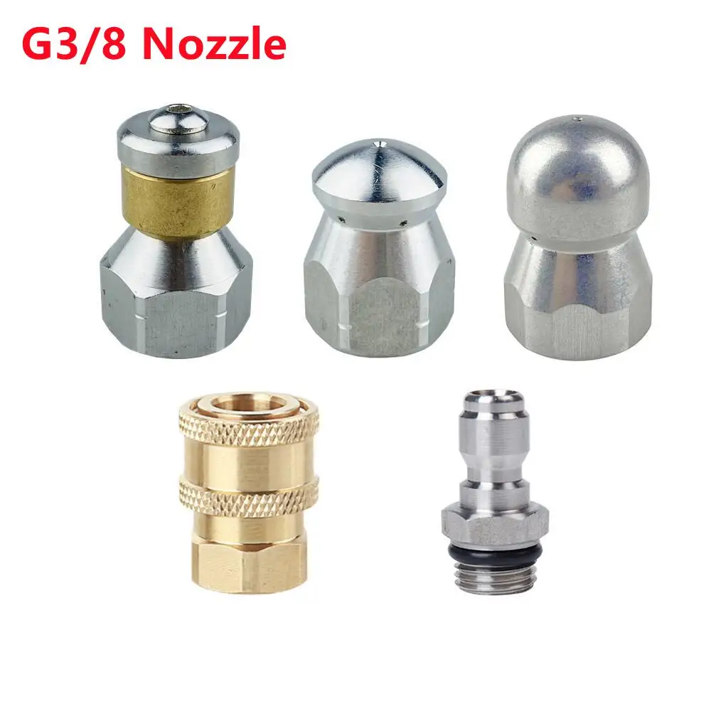 High Pressure  Sewer Drain Pipe Jetter Clean Nozzle With BSP 3/8 Fitting Thread