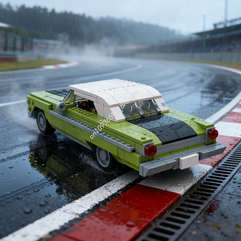 

288pcs MOC Built Tough Galaxie Hot Rod City Champions Supercar Model Building Christmas Gifts Blocks DIY Idea Education Kids Toy