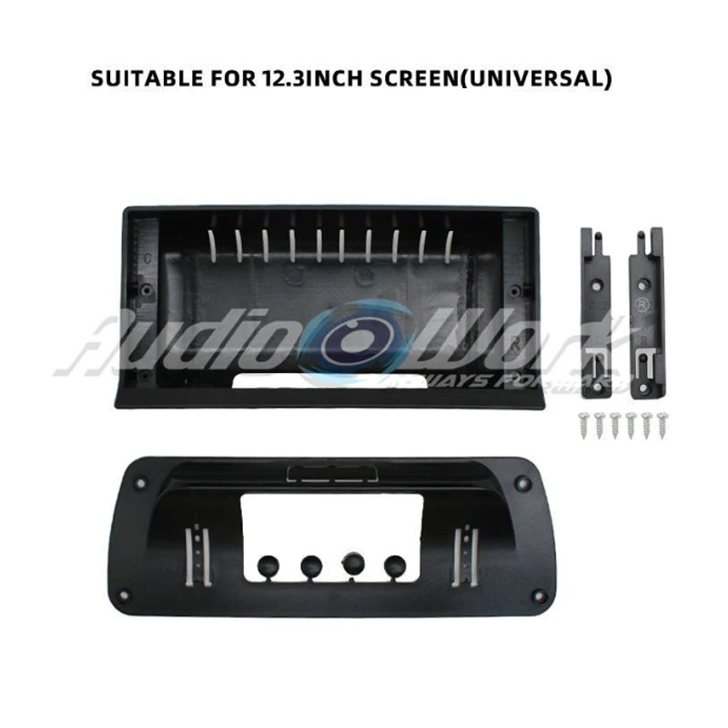 12.3 Inch Universal Car Radio Fascia Frame Android Stereo Dashboard Panel Trim Installation Kit with Brackets