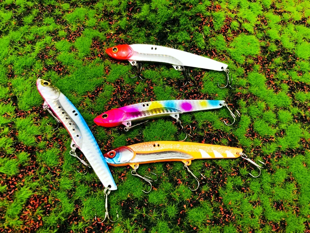 35g 10,5 cm Metall VIB LureFishing Löffel Süßwasser Angeln Harter Köder Scheibe Jig Köder Löffel Angelgerät Metall Jigging – Detail 8