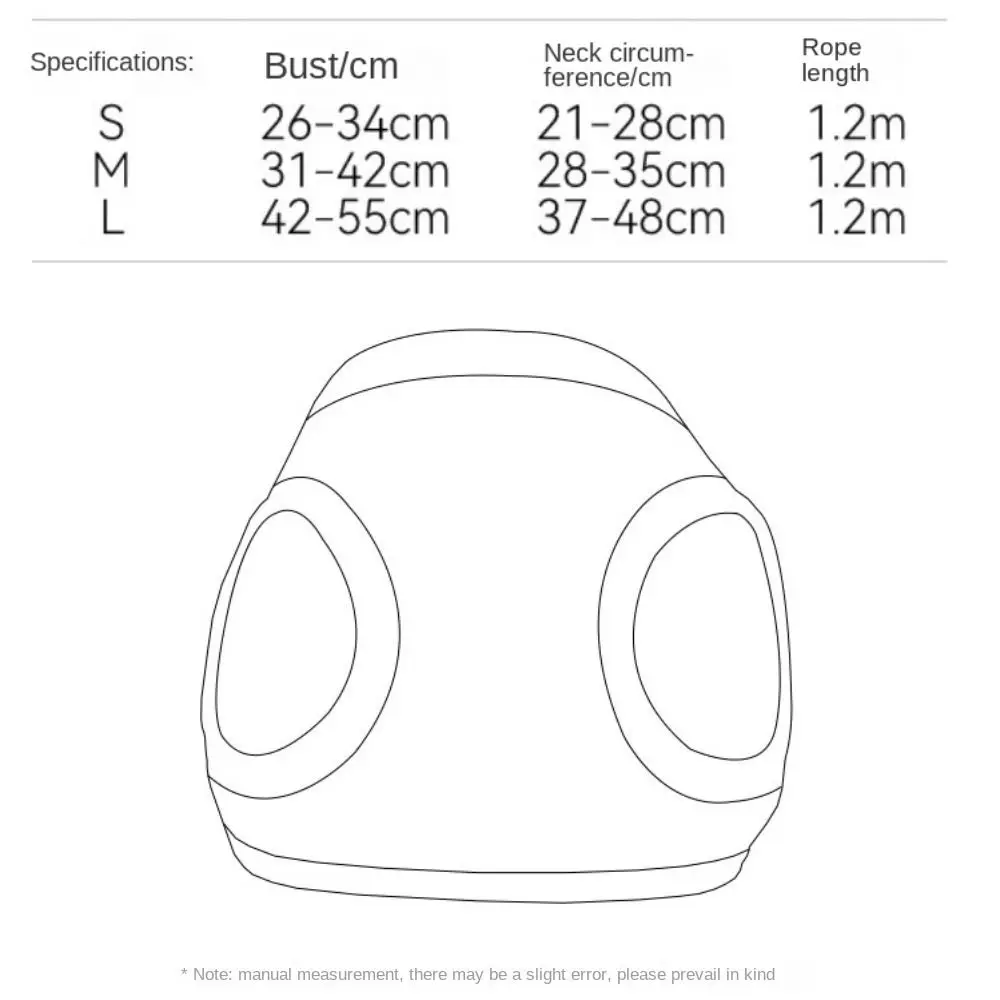 調節可能なひも付きの漫画のペットベスト,胸のハーネス,通気性,外出して怪我を防ぐ,猫と犬
