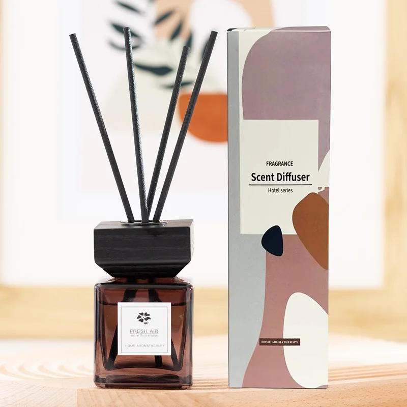Y 100ml Indoor Household Reed Diffuser Bottle Aromatherapy Essential Oil Set  Dried Rattan Stick Home Fragrance Party Decoration
