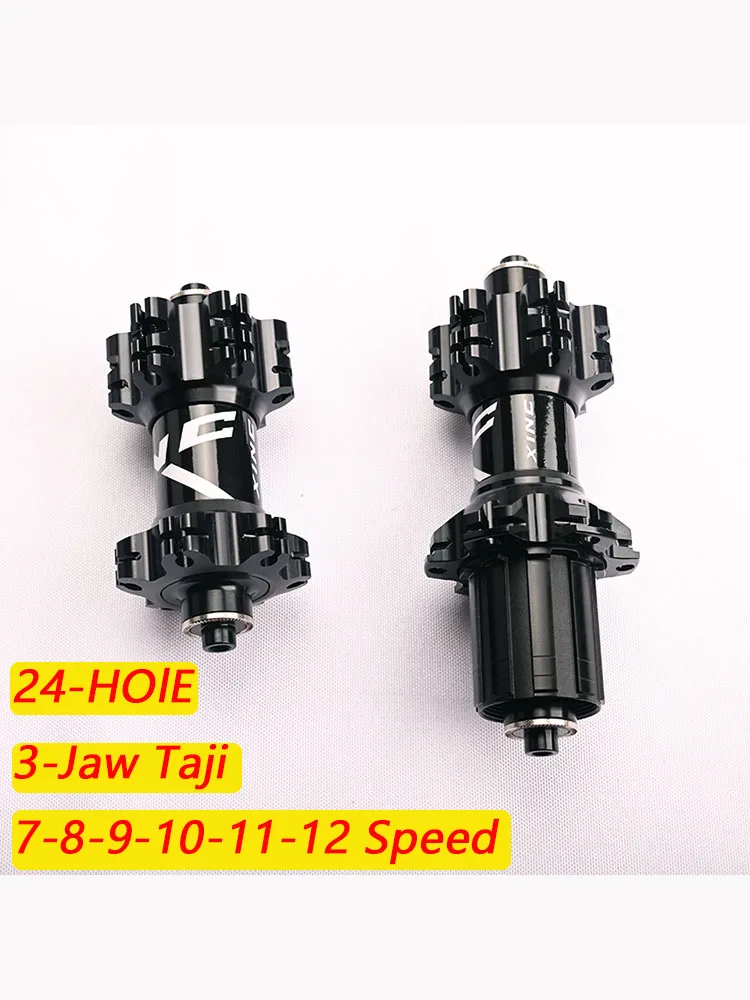 Bicycle Wheel Hub 24 Holes 6 Bearings Six Ding TA Mid Lock QR Straight Pull Hub Front 100 Rear 135/142