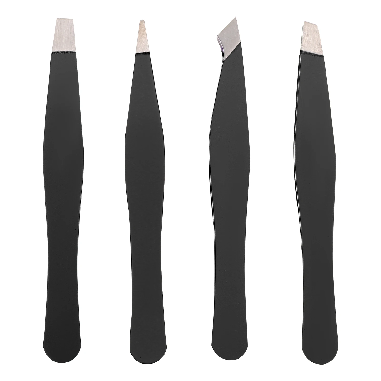 

4pcs Eyebrow Trimmer Stainless Steel PU Closed Clamp Non Hurt Eyelids False Eyelash Clip Double Eyelid Stickers Trim Eyebrows