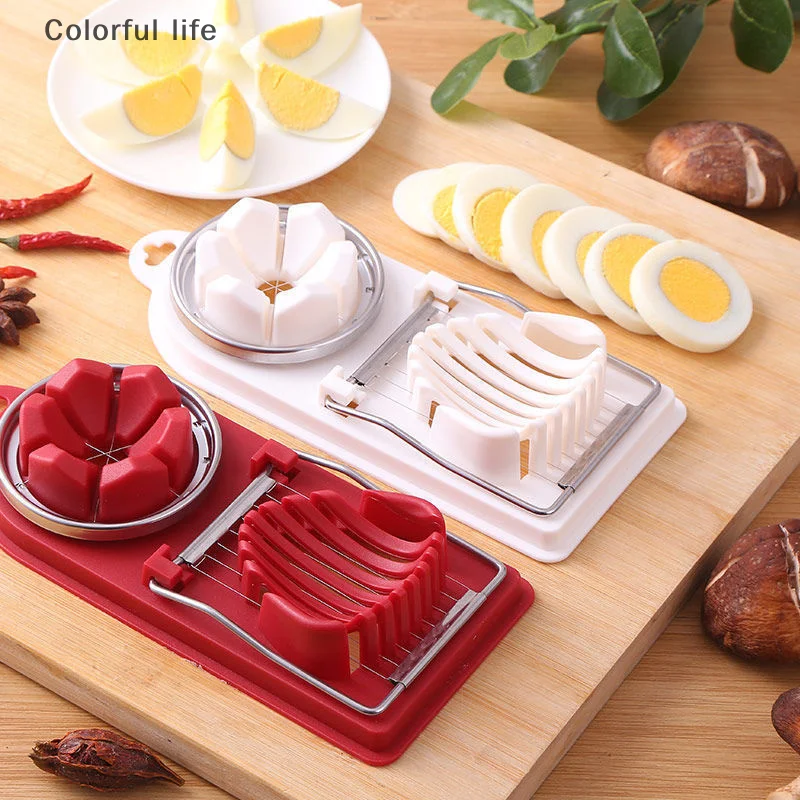 

Egg Slicer For Hard Boiled Eggs, Multipurpose Boiled Egg Slicers Cutter, Stainless Steel Wire With 2 Slicing Styles