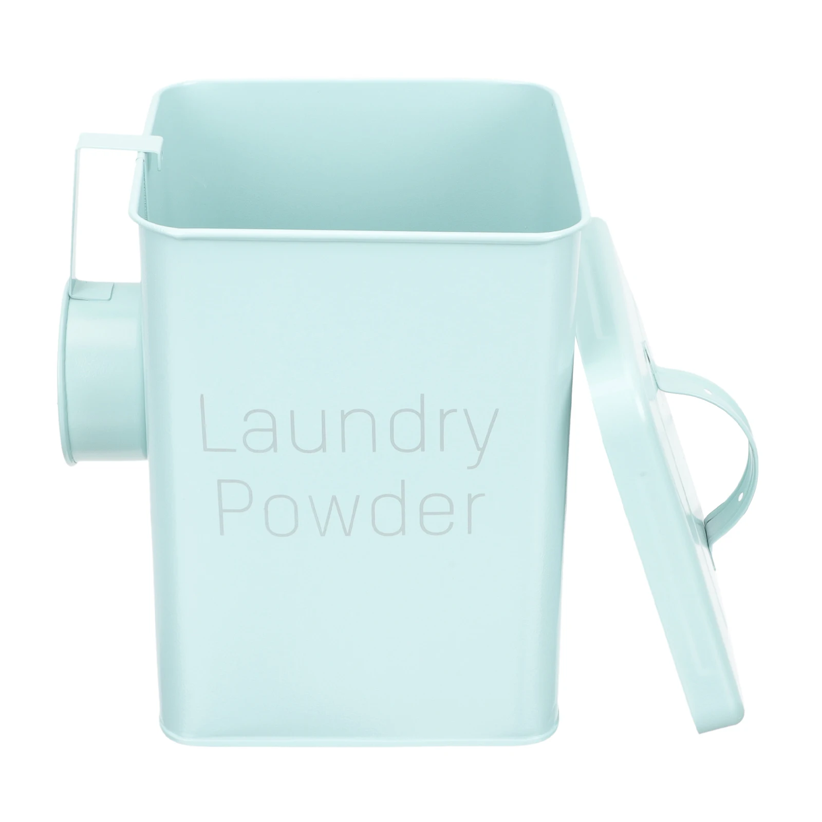 

Washing Powder Bucket Durable Storage Tin for Laundry Room Fabric Softener Dispenser Metal Holder Easy Clean Multipurpose