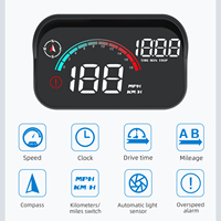 GPS HUD M22 Car Smart Universal Digital Speedometer MPH Kmh Head up Display Big Font Projector on the Windshield Overspeed Alarm