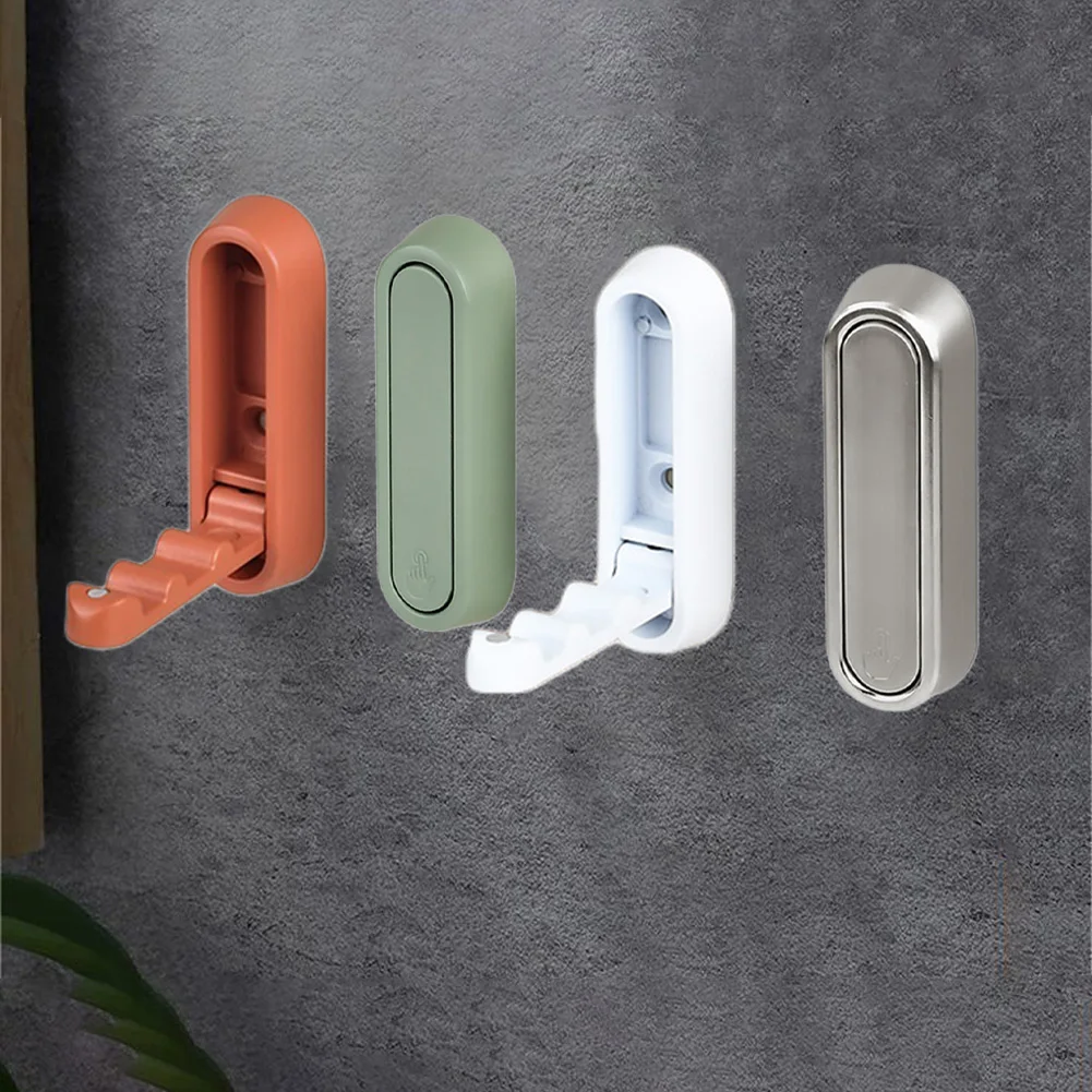 Folding Wall Hooks Bathroom Hooks Clothing Hooks Zinc Alloy Multi-Purpose Kitchen Towel Hanger Home Storage Accessories Hot Sale