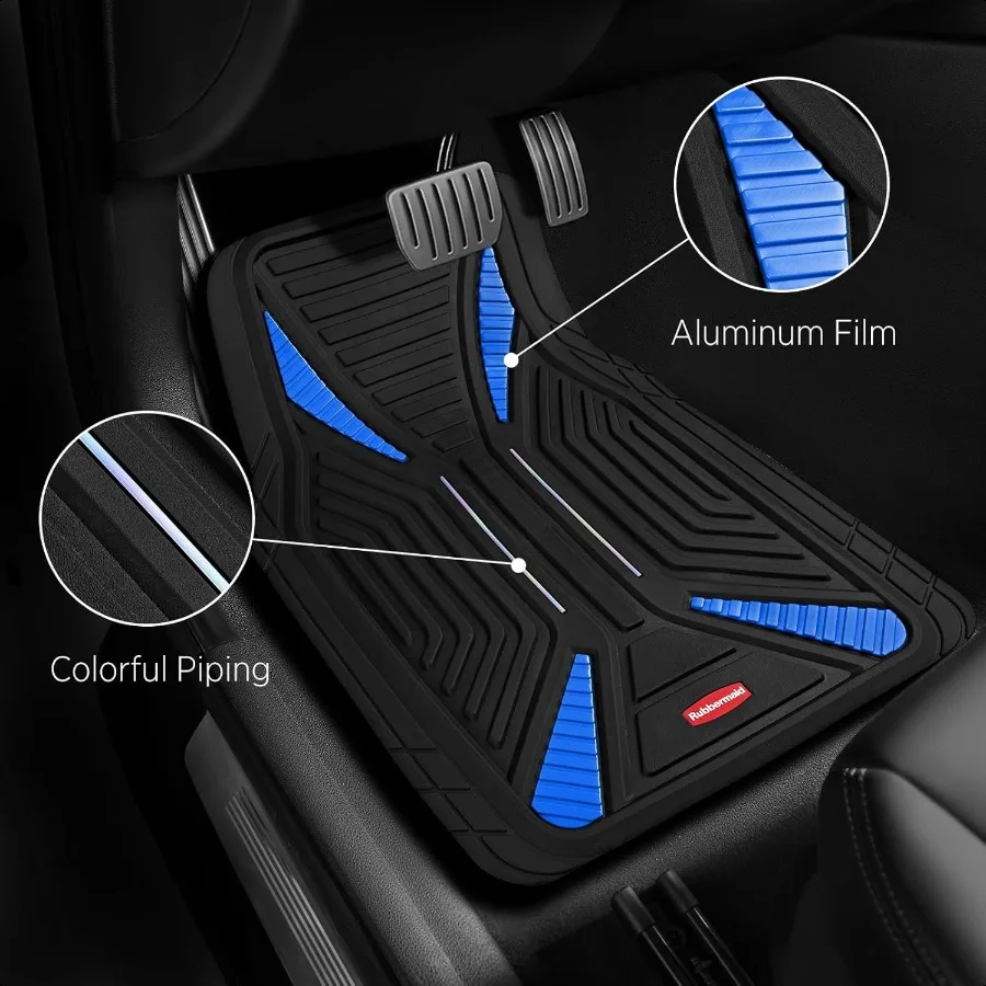 Car Mat Full Set Universal TrimtoFit HeavyDuty Car Floor Mats 4Piece Set for All Weather Protection Durable Rubber Mat for Cars