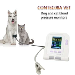 Cat Dog Sphygmomanometer Digital Veterinary NIBP Blood Pressure Monitor and Pluse Oximeter Probe Animal Circuference Cuff VET