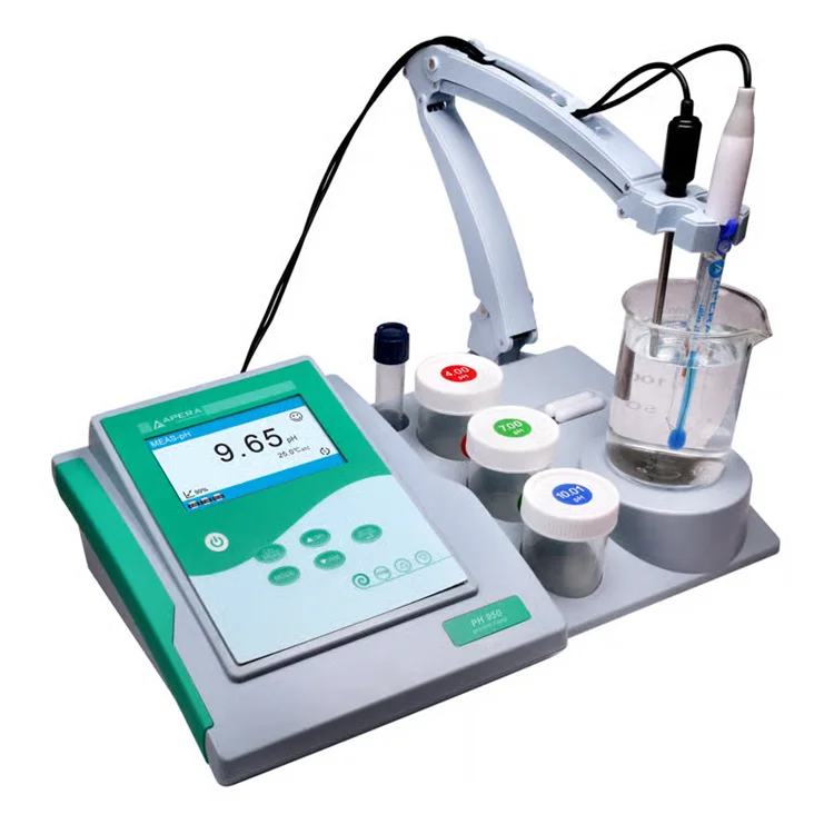 Kit de Medidor de pH de Mesa Veidt Weighing Apera PH950 con Medidor de pH TestBench, Medidor de Conductividad, Medidor de ORP Disuelto