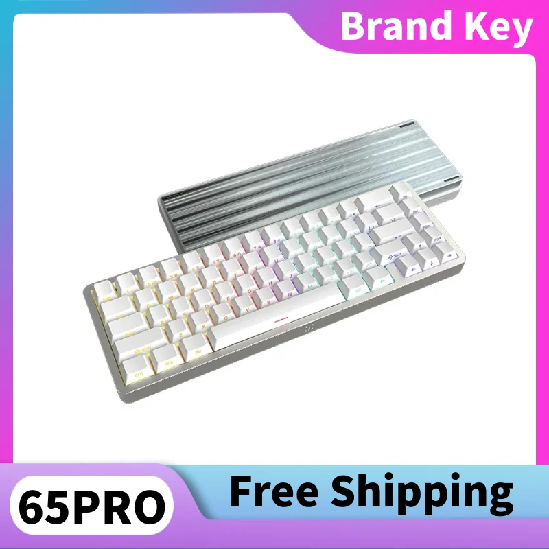 

IPI Rain65 M Pro Mechanical Keyboard with Magnetic Keys, Aluminum Alloy Keycap, Hot Swap, Low Latency, RGB Wired Gaming Keyboard