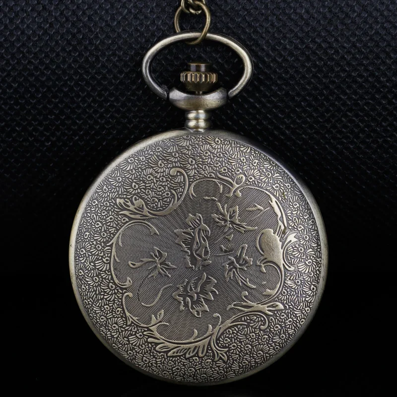 Bronze Vintage Norse Viking Pocket Watch Pendant Triangle Valknut Quartz Clock Chain Fine Charm Gifts Ideal For Both Men Women