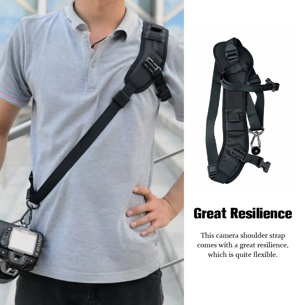 

Плечевой ремень Ремешок для камеры Наручная веревка Долговечная многофункциональная металлическая пряжка Высокопрочный несущий плечевой ремень