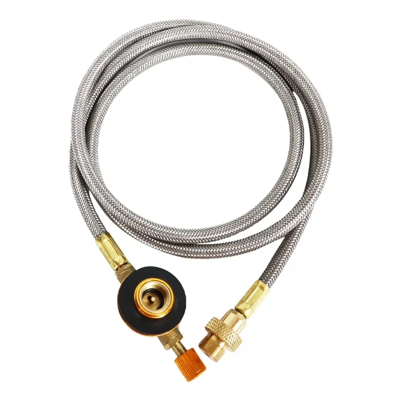 ​Outdoor Camping Stove Gas Adapter Butane Propane Converter Split Stove Extension Tube Portable Picnic BBQ Cooking Accessories​