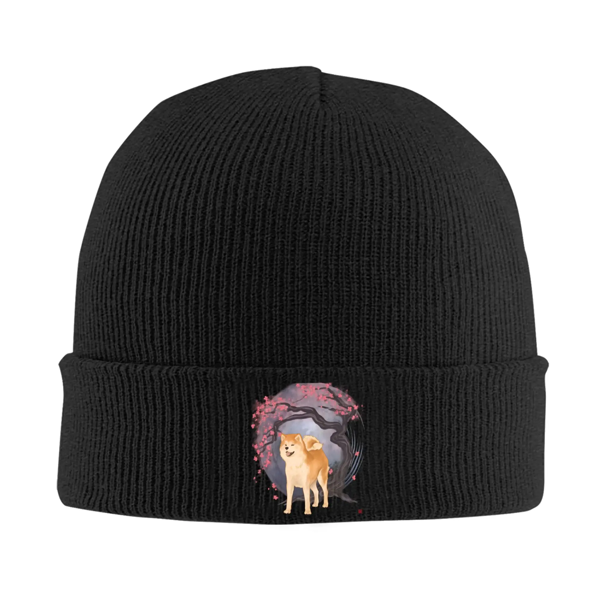 Dog Collection Knit Hat Akita Inu Y2K Cool Caps Men Women Unisex Gym Beanie Hats Spring Printed Warm Bonnet Hats