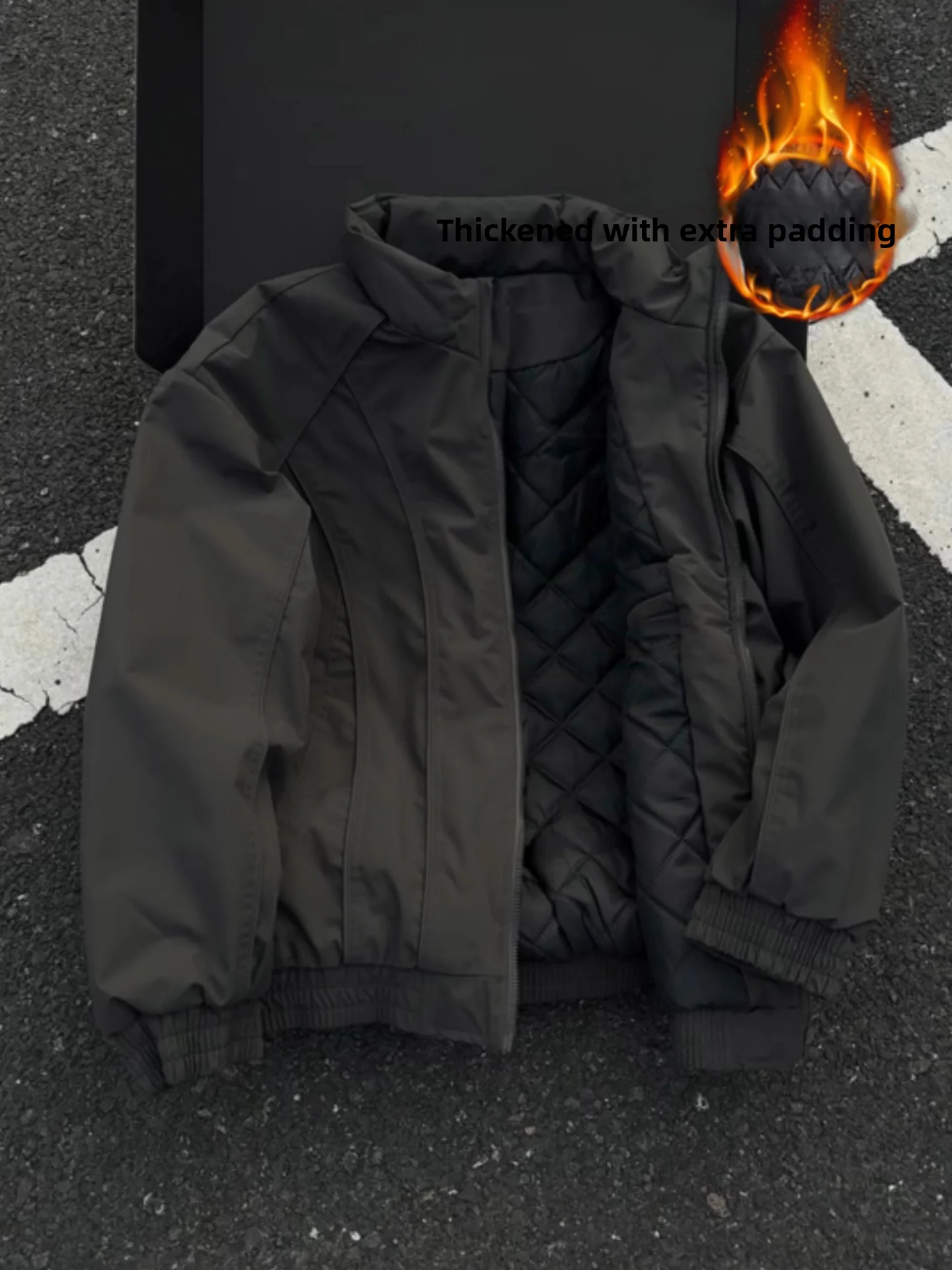 

Мужская зимняя куртка Bla Deconstructed из хлопка, в американском стиле, с пуховым наполнителем, свободного кроя, с воротником-стойкой, с длинными рукавами