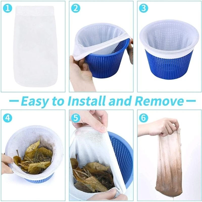 652f Skimmer Socks Calcetines ahorro piscina Neta para canasta skimmer fino malla