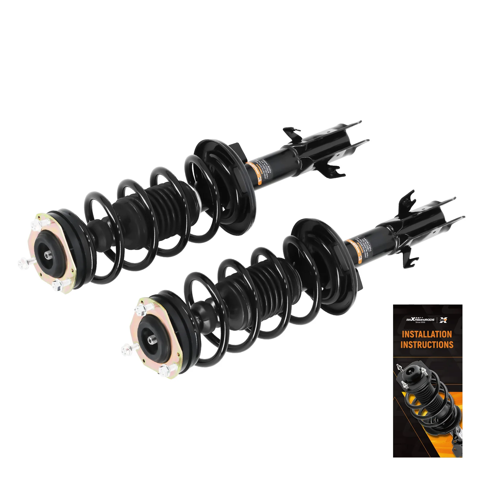 

Front Complete Struts w/ Coil Springs Pair for 2011 2012 2013 Ford Fiesta 1.6L
