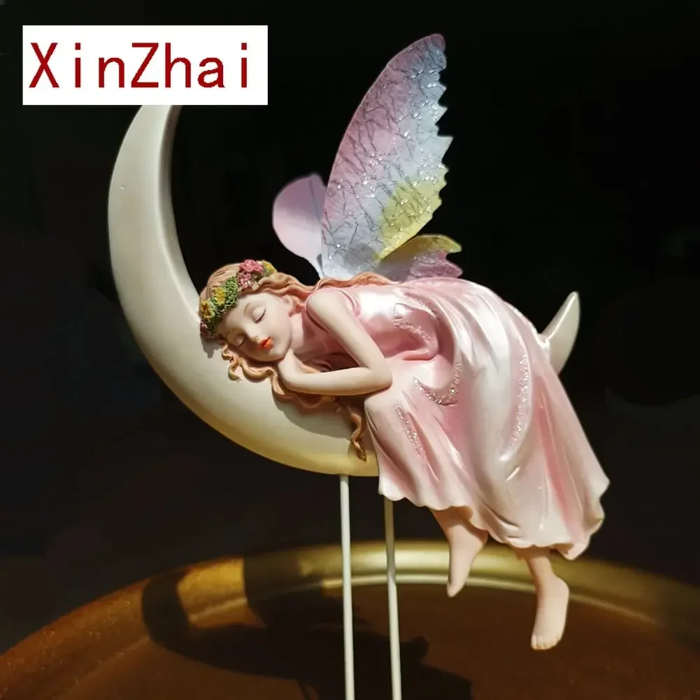 

Vilead 32cm Resin Flower Fairy Garden Beauty Angel Figurines Home Decoration Accessories Bedroom Children Birthday Wedding Gifts