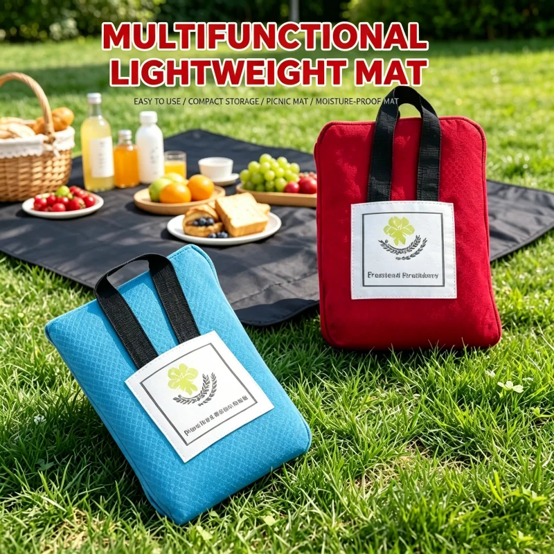2/1 Stück tragbare Picknickmatte, ultraleicht, wasserdicht, sanddicht, faltbar, Outdoor-Sport-Sitzkissen, Picknick- und Campingausrüstung