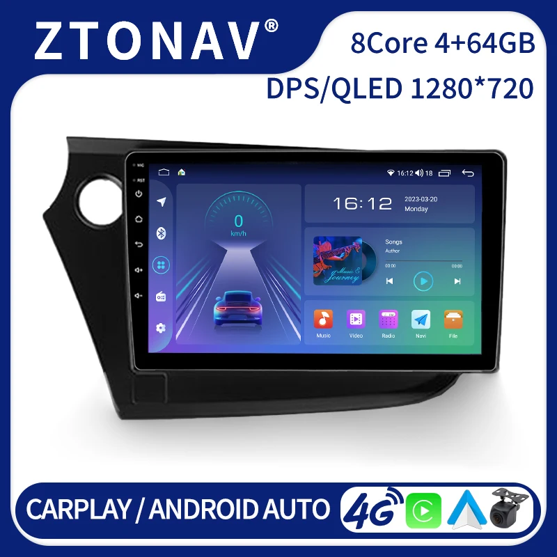 

Android Radio Screen For Honda Insight 2 2009 2010 2011 2012 2013 2014 Car Stereo Media Video Player Headunit Wireless Carplay