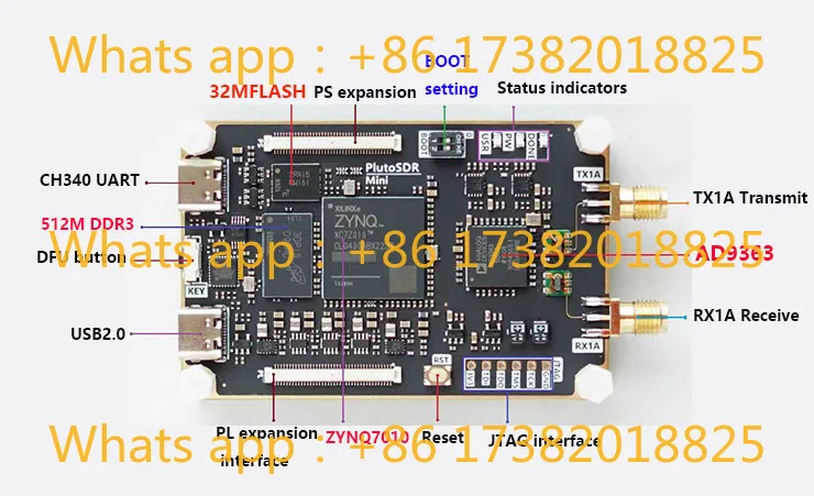 Development DEMO Board ZYNQ7010 + AD9363 ZYNQ7020+AD9363 SDR software radio