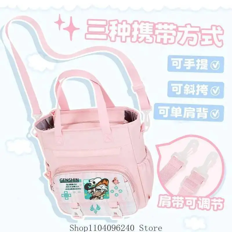 Anime GAME Game Genshin Impact Citlali Kinich Ifa Anime Tutoring Student Cosplay Crossbody Shoulder Bag Itabag Men Women