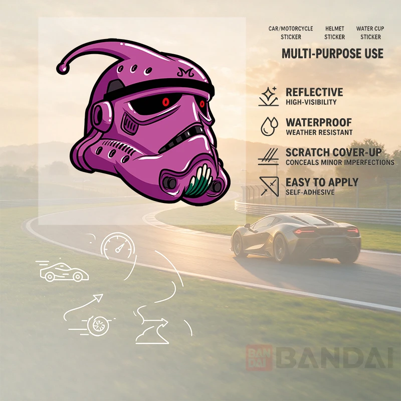 Car Stickers Funny Pink Jester Helmet Vinyl Decal Waterproof Die Cut for Car Window Bumper Motorcycle Helmet Auto Decor