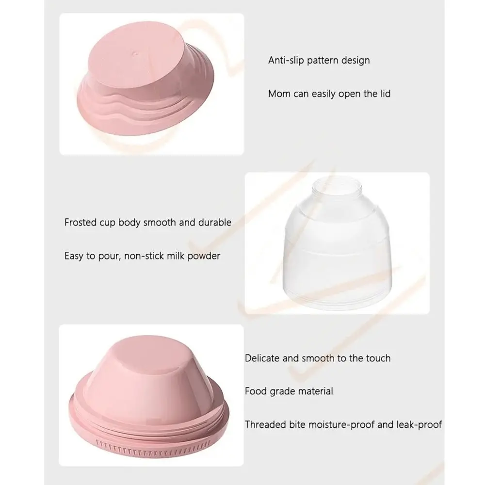 

Симпатичная форма, 3-слойная коробка для детского сухого молока, герметичный контейнер для закусок большой емкости, влагостойкий, без разлива, резервуар для детского питания, конфеты