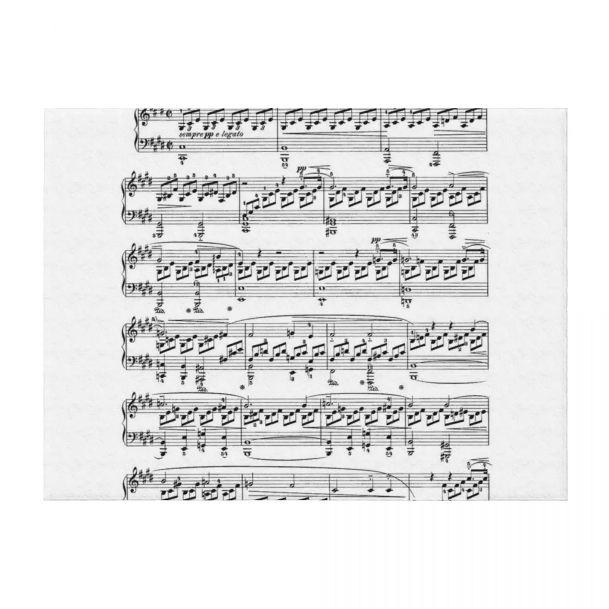 

Beethoven Moonlight Sonata Throw Blanket Luxury Designer Soft Summer Hair Blankets