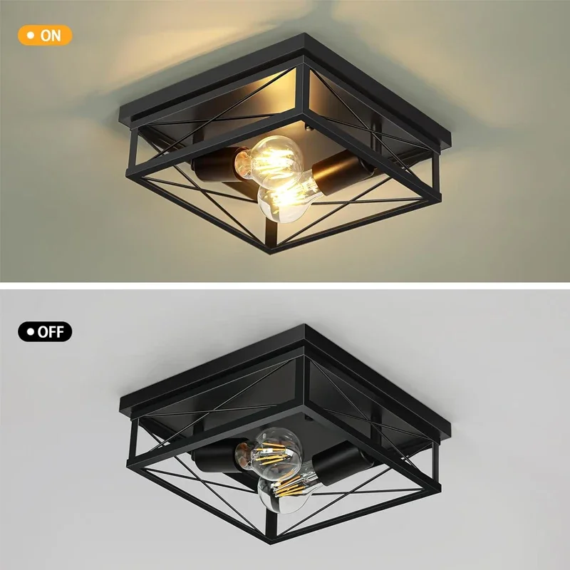 Industrial Ceiling Lamp Farmhouse Corridor Dining Room Lamp Kitchen Bedroom Balcony Ceiling Light