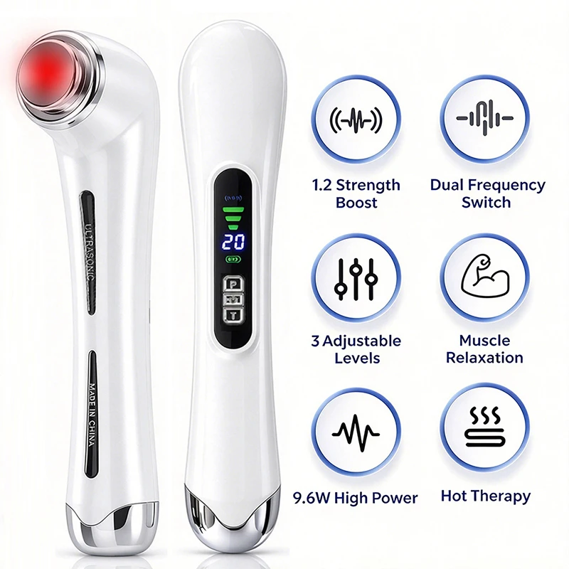 Ultrasound Therapy Machine Massage Device for Muscle and Joint Relief 3-Level Gears Physiotherapy Body Relaxation Massager
