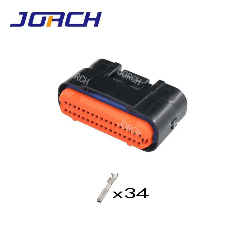 MX23A34SF1 34-Wege-ECU-Stecker, abgedichteter weiblicher Kabelstecker für Kfz-ECU-Pin-Header, rechtwinklig, JAE MX23A34SF1 MX23A34NF1