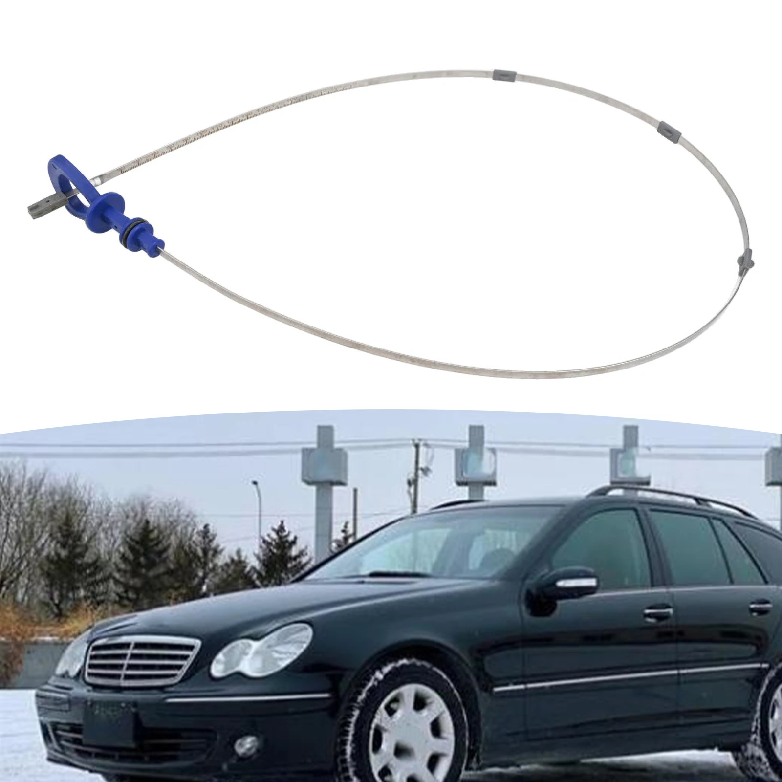 

Автомобильный ремонт, обслуживание транспортных средств, синий, серебристый, щуп для измерения уровня моторного масла, номер детали OEM 120589072100, прямая запасная часть