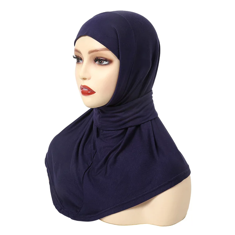 Premium Muslim Hijab for Women Elegant Scarf Stretchable Durable Instant Wear Smart Hijab Close Easily 2024