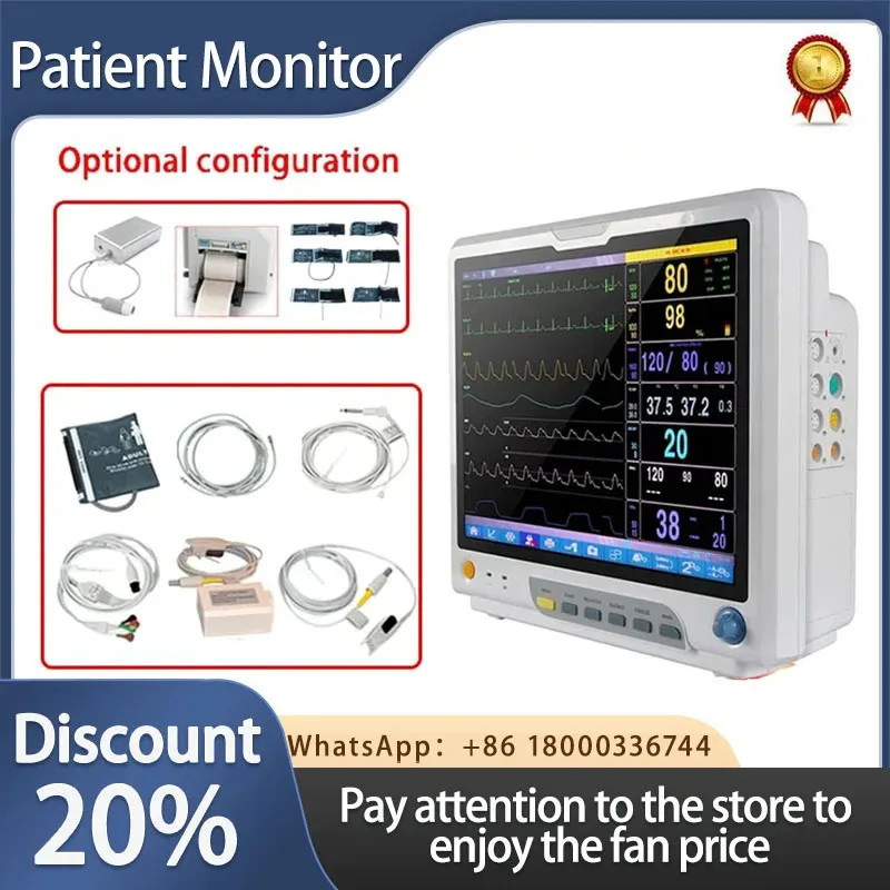 

CMS9200 15 " Portable ICU CCU Patient Monitor Vital Signs Monitor 6 Parameters