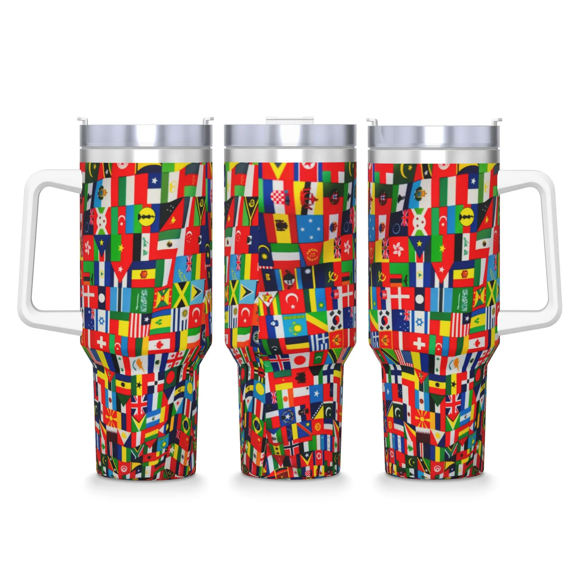 

Flags Of All Countries Tumbler Cold Drink Water Bottle Leakproof Stainless Steel Coffee Mug Custom DIY Travel Mugs Cup