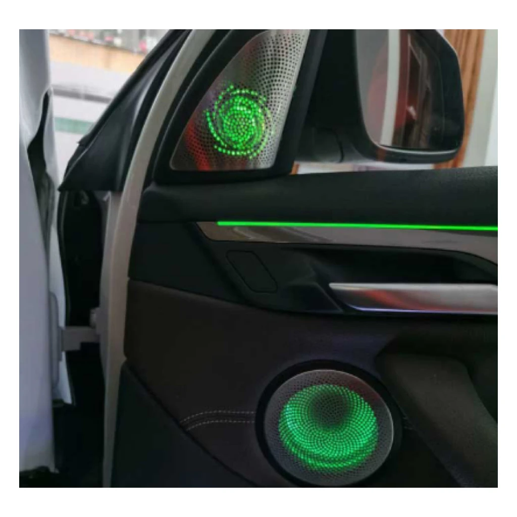 Wholesale Interior Front Rear Door Speaker Cover Luminous Ambient Light Speaker Tweeters Lighting for  X1 F48/F49 Plate