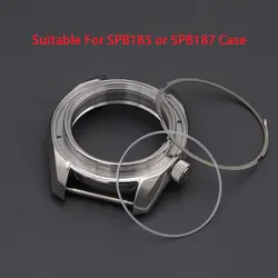 SPB185 SPB187 Watch Case Bezel 200M Waterproof Case Fit 7S26 NH35 NH36 4R/6R Automatic Movement Watch Repair Parts