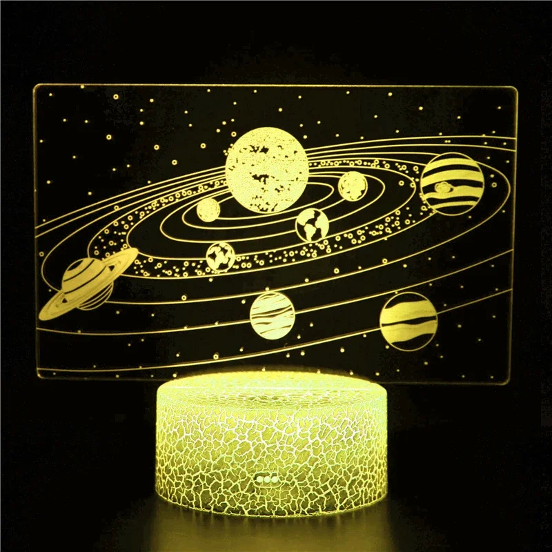 Solar System 3D Phantom Lights Universe Planet Space Milky Way Night Lights Children's Bedroom Decor Birthday Holiday Gifts