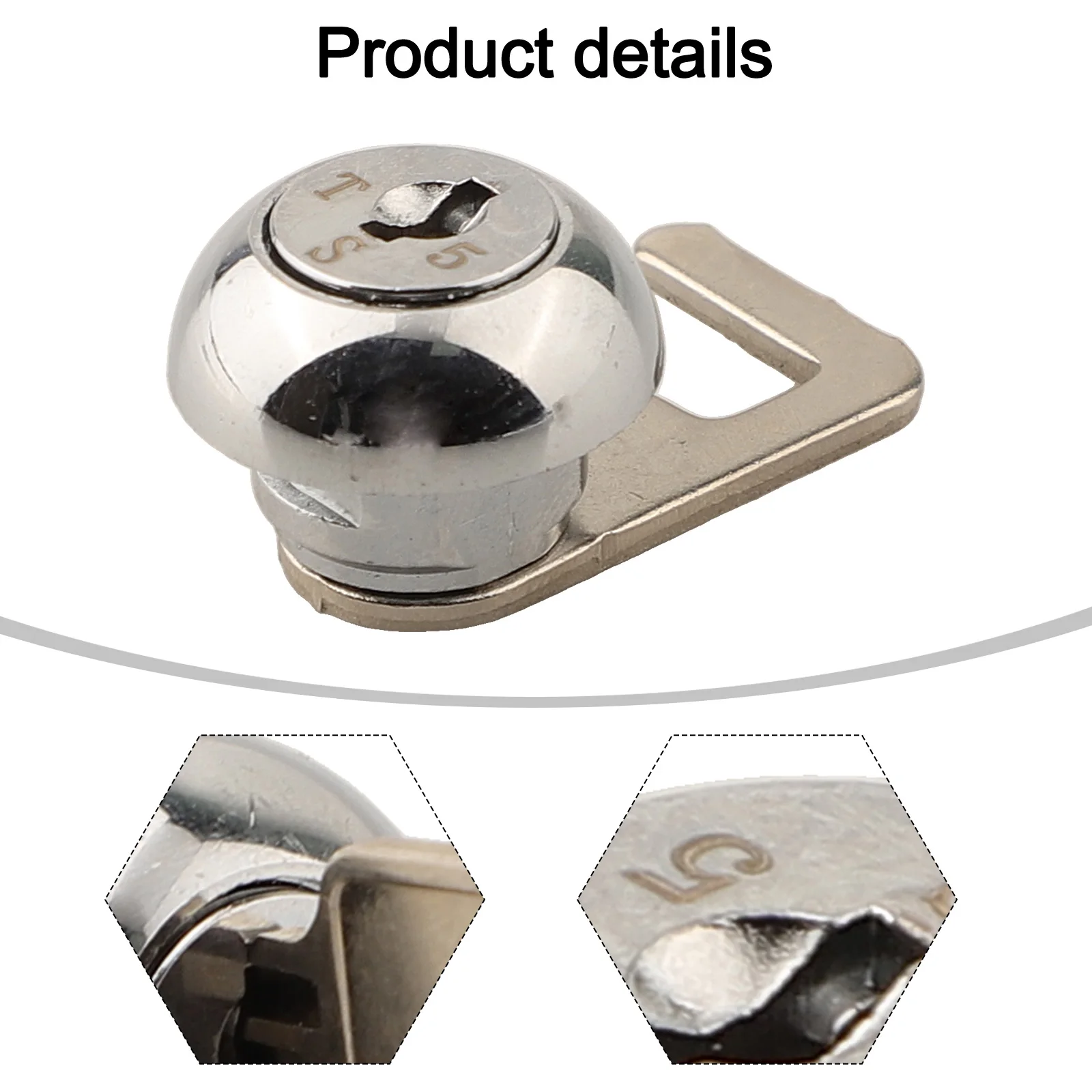 Cam Lock with Quick-Settling Clip for Cash Drawer Security Metal Cabinet Locker Flight Box ATM Enclosure Vending Kiosk Device