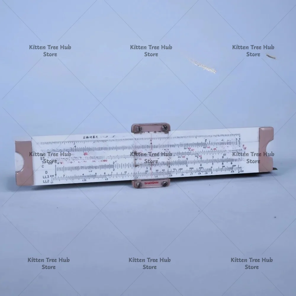 Logarithmic Slide Rule Old Object from 1960s - 1970s Nostalgic Folklore Ornament Calculator