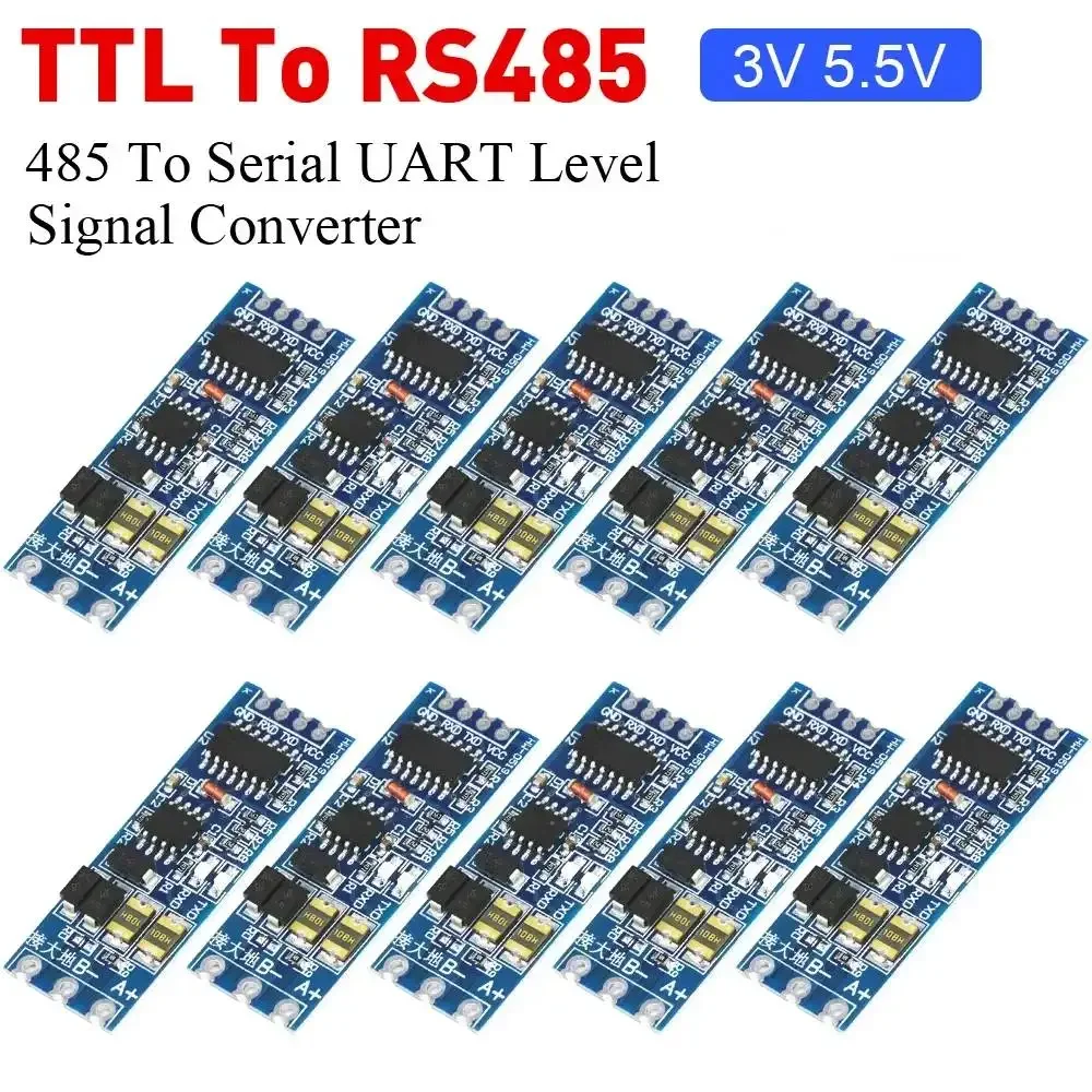 وحدة التحكم في التدفق التلقائي ، التحويل المتبادل على مستوى UART التسلسلي ، مزود الطاقة ، الأجهزة ، 1-10 ، TTL إلى RS485