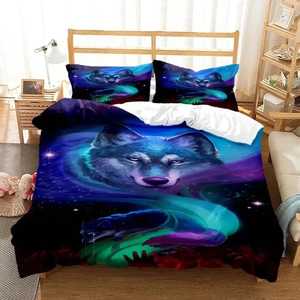 Wolf Digital Print Polyester Bedding Sets Child Kids Covers Boys Bed Set For Teens Bedding Set Bed Comforter Set