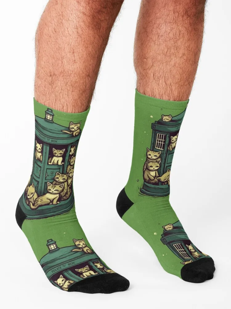 Who Kittens Socks warm winter Wholesale Stockings compression heated Women's Socks Men's