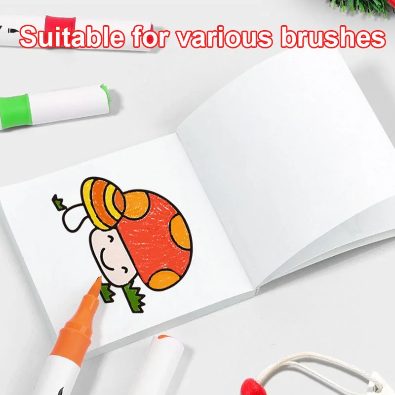 Mini Color Book for Children's Enlightenment Art Graffiti Character Sketches Early Education Color Book Graffiti Picture Book