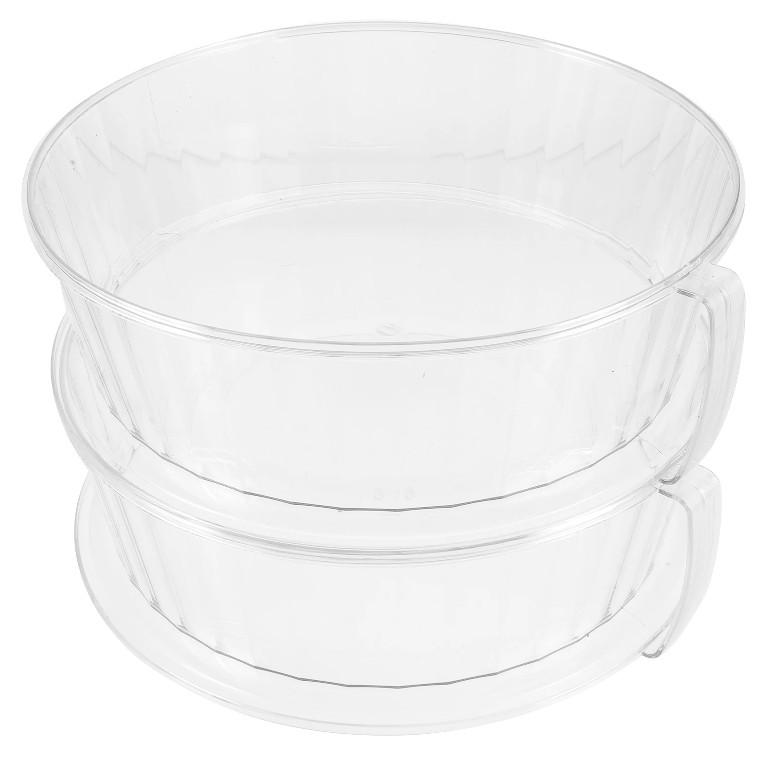 

Transparent Insulation Food Cover Double Layer Stacking Kitchen Protector Dinner Table Vegetable Dust Covers Storage