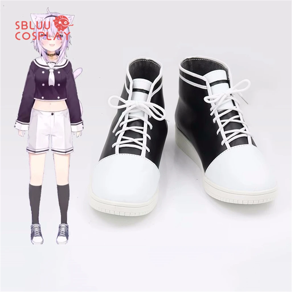 

SBluuCosplay Virtual YouTuber Nekomata Okayu Cosplay Shoes Custom Made Boots